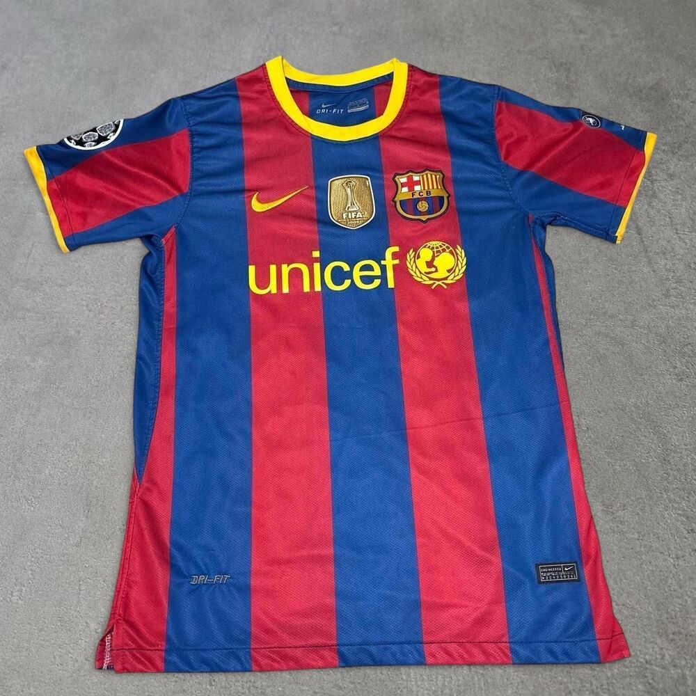 Nike Dri-Fit FC Barcelona 2010/11 Messi 10 Home Jersey Champions League Mens M